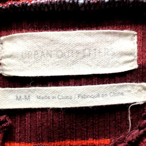 UO Urban Outfitters Striped Ribbed Knit Midi Dress Size M - Picture 9 of 10